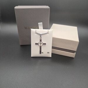Marathon Hand Engraved Cross Necklace